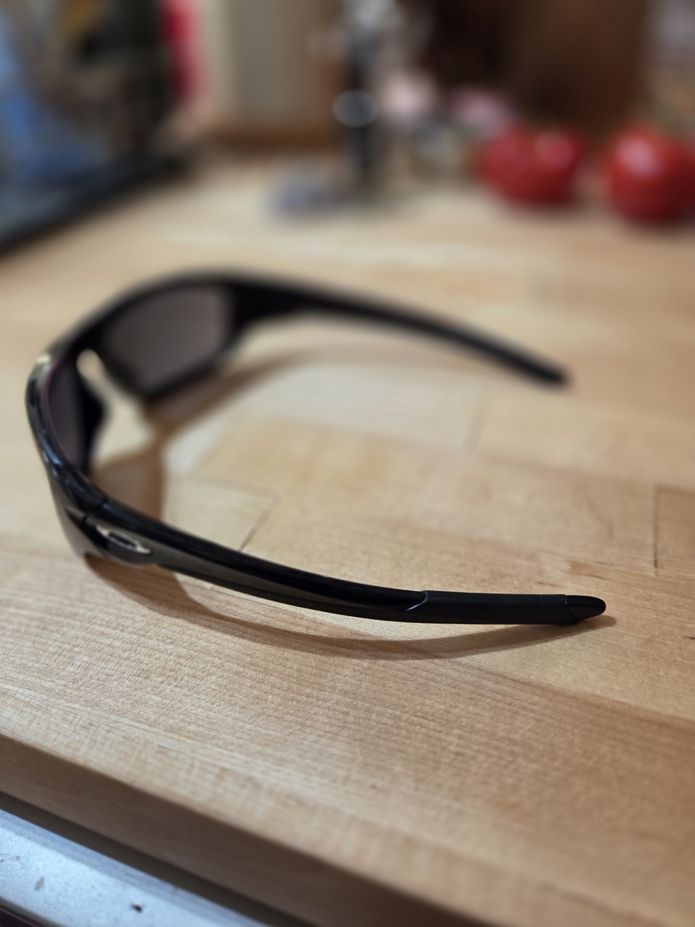 Oakley "Valve" Black Sport Wraparound Sunglasses